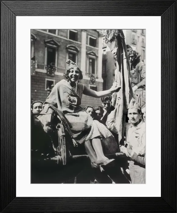 Framed Print : Spain. Proclamation of the Second Republic in the Plaza de la Constitucin of Madrid (14th April 1931). AISA / Everett Collection**US SALES ONLY** Framed Print : Spain. Proclamation of the Second Republic in the Plaza de la Constitucin of Madrid (14th April 1931). AISA / Everett Collection**US SALES ONLY**