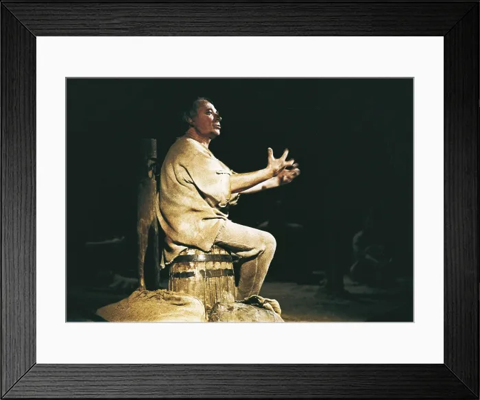 Framed Print : RUSSIA. Saint Petersburg. Theatre performance of Tolstoy's play 'Kholstomer' (1885) at the Bolshoi Theatre of St. Petersburg. Yevgeny Lebedev performs