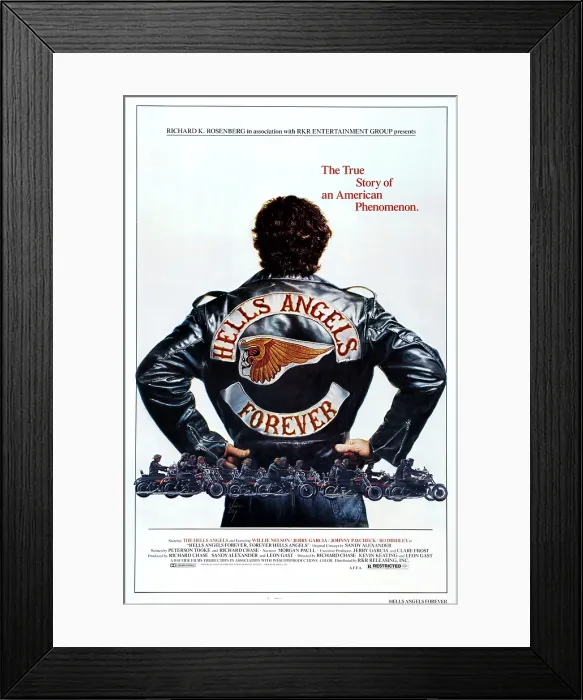Framed Print : HELLS ANGELS FOREVER, US poster art, 1983, RKR / courtesy Everett Collection