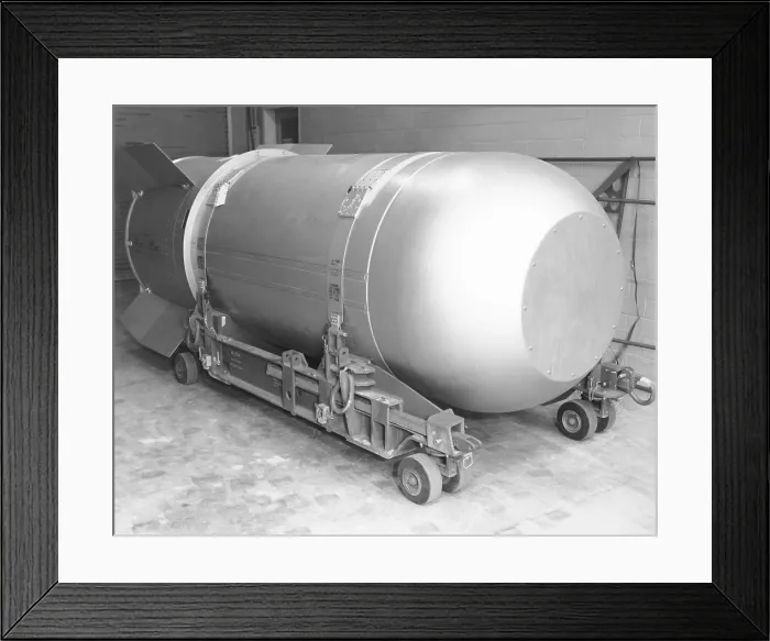 Framed Print : Thermonuclear bomb in the U.S. Arsenal in 2004. The Mk / B53 was a high-yield bunker buster thermonuclear weapon developed in the 1960s, by the United States during the Cold War