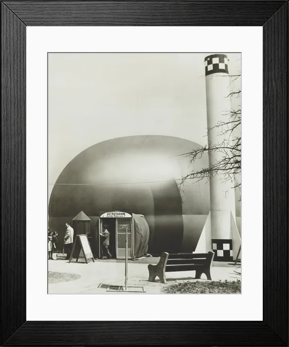 Framed Print : Astrotarium, a portable planetarium, at Abraham & Straus store in Babylon, Long Island, New York. March 31, 1951