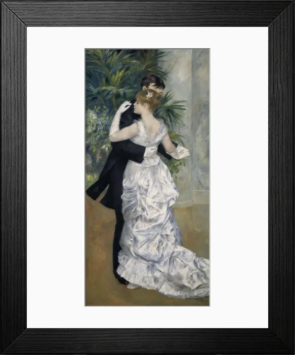 Framed Print : RENOIR, Pierre-Auguste (1841-1919). Dance in the City. 1883. Suzanne Valadon and Paul Lhote posing. Impressionism. Oil on canvas. FRANCE. Paris. Muse d'Orsay (Orsay Museum)
