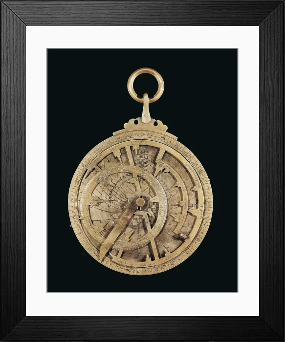 Framed Print : Astrolabium owned by the king Alfonso X el Sabio. SPAIN. Madrid. Navy Museum. AISA / Everett Collection**US SALES ONLY**