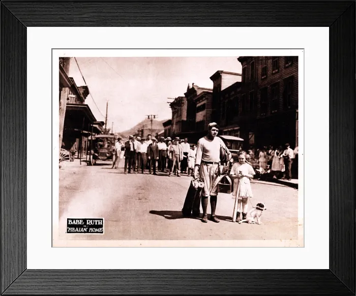 Framed Print : HEADIN HOME, from left, Babe Ruth, Frances Victory, 1920 Framed Print : HEADIN HOME, from left, Babe Ruth, Frances Victory, 1920