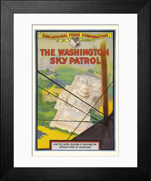 Framed Print : WASHINGTON SKY PATROL, 1918