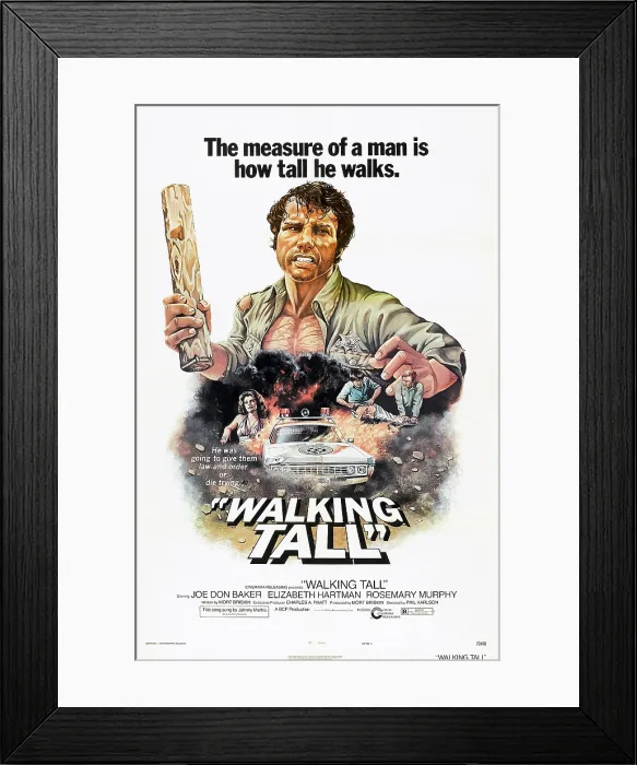 Framed Print : WALKING TALL, US poster, Joe Don Baker, 1973
