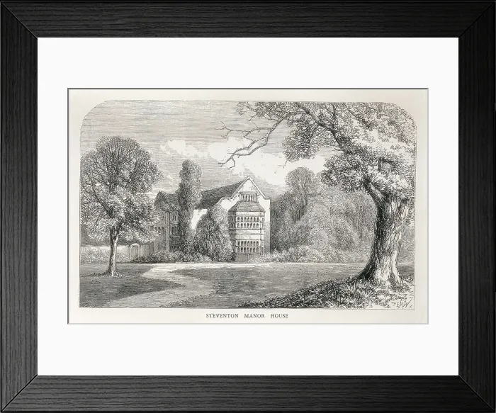 Framed Print : AUSTEN, Jane (1775-1817). Steventon Manor House, the house where Jane Austen was born. Engraving of 1870. Engraving. AISA / Everett Collection**US SALES ONLY** Framed Print : AUSTEN, Jane (1775-1817). Steventon Manor House, the house where Jane Austen was born. Engraving of 1870. Engraving. AISA / Everett Collection**US SALES ONLY**