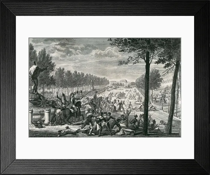 Framed Print : Spain. War of Independence (1808). Second of May in Madrid. The French murder the patriots at the Prado. Etching. SPAIN. Madrid. National Library