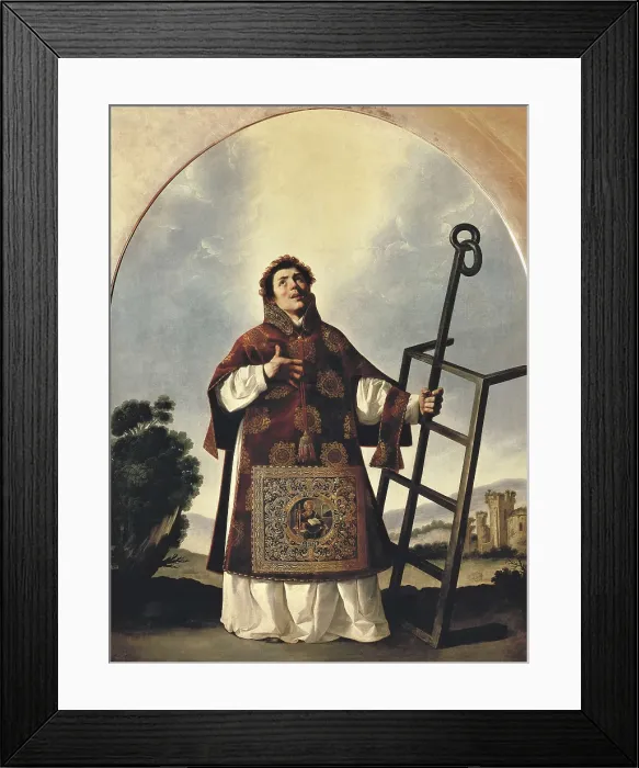Framed Print : ZURBARAN, Francisco de (1598-1664). Saint Lawrence. 1636. Baroque art. Oil on canvas. RUSSIA. Saint Petersburg. State Hermitage Museum. AISA / Everett Collection**US SALES ONLY** Framed Print : ZURBARAN, Francisco de (1598-1664). Saint Lawrence. 1636. Baroque art. Oil on canvas. RUSSIA. Saint Petersburg. State Hermitage Museum. AISA / Everett Collection**US SALES ONLY**
