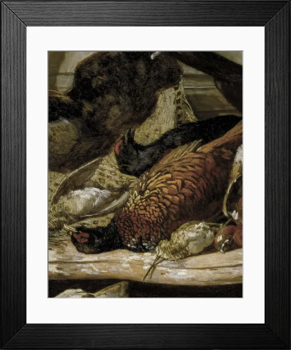 Framed Print : MONET, Claude (1840-1926). Hunting Trophies. 1862. Central detail. Hunting birds. Impressionism. Oil on canvas. FRANCE. Paris. Muse d'Orsay (Orsay Museum)