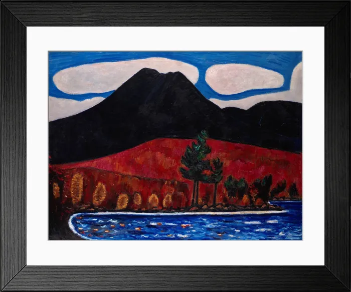 Framed Print : MT. KATAHDIN (MAINE), AUTUMN #2, by Marsden Hartley, 1940-41, American painting, oil on canvas Framed Print : MT. KATAHDIN (MAINE), AUTUMN #2, by Marsden Hartley, 1940-41, American painting, oil on canvas