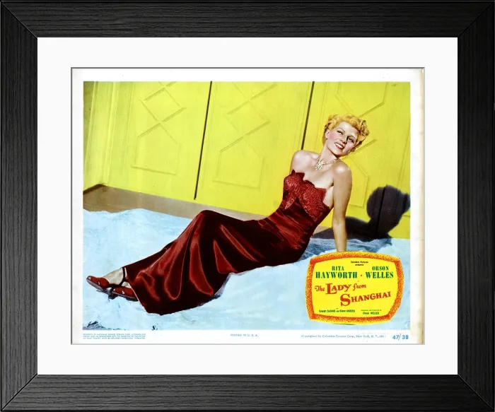 Framed Print : THE LADY FROM SHANGHAI, Rita Hayworth, 1947