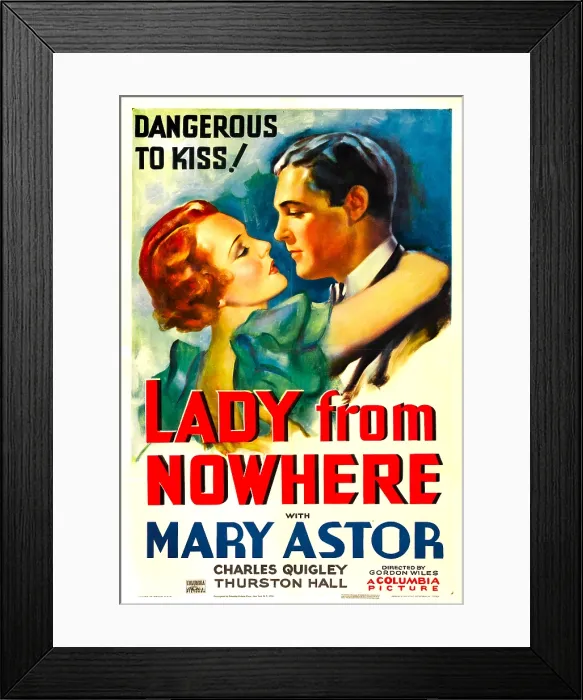 Framed Print : LADY FROM NOWHERE, from left: Mary Astor, Charles Quigley, 1936