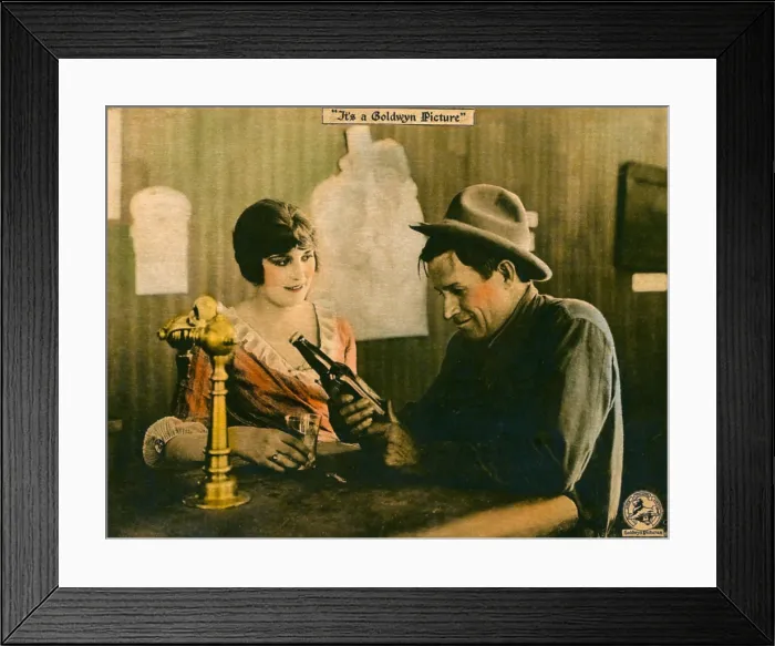 Framed Print : WATER, WATER, EVERYWHERE, l-r: Irene Rich, Will Rogers on lobbycard, 1920