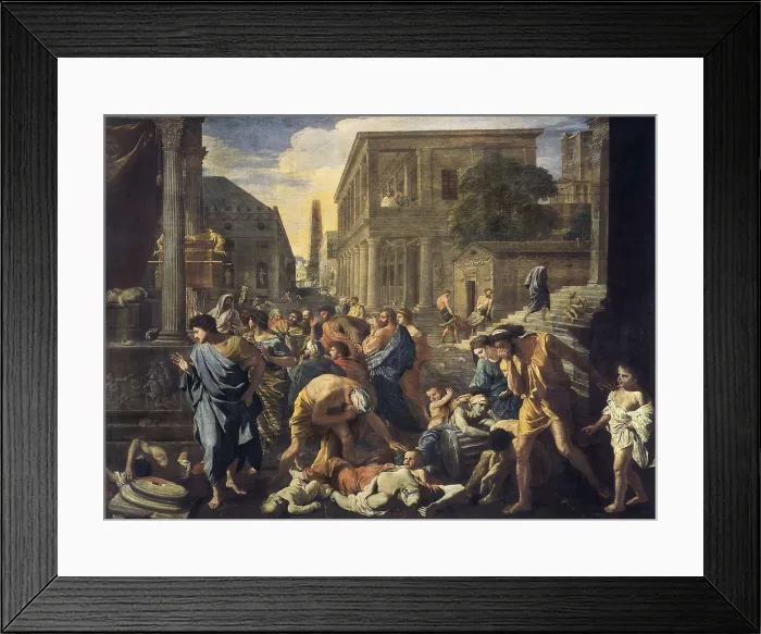 Framed Print : POUSSIN, Nicolas (1594-1665). The Plague of Ashdod, or The Philistines Struck by the Plague. 1630-1631. Classicism. Oil on canvas. FRANCE. Paris. Louvre Museum Framed Print : POUSSIN, Nicolas (1594-1665). The Plague of Ashdod, or The Philistines Struck by the Plague. 1630-1631. Classicism. Oil on canvas. FRANCE. Paris. Louvre Museum