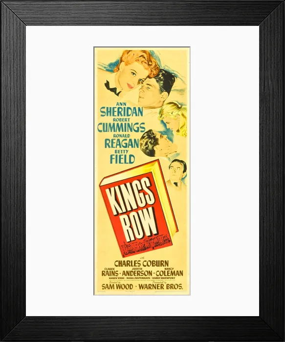 Framed Print : KINGS ROW, from top left: Ann Sheridan, Ronald Reagan, Robert Cummings, Betty Field, Claude Rains, 1942 Framed Print : KINGS ROW, from top left: Ann Sheridan, Ronald Reagan, Robert Cummings, Betty Field, Claude Rains, 1942