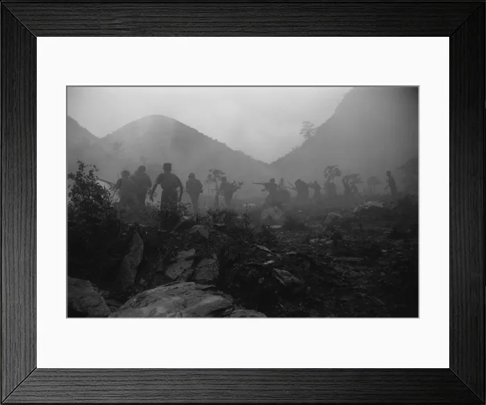 Framed Print : U.S. soldiers train in anti-guerilla tactics in the Vietnam jungle, April 17, 1961. Photo by Robert Pepper Martin. (BSLOC_2015_14_132) Framed Print : U.S. soldiers train in anti-guerilla tactics in the Vietnam jungle, April 17, 1961. Photo by Robert Pepper Martin. (BSLOC_2015_14_132)