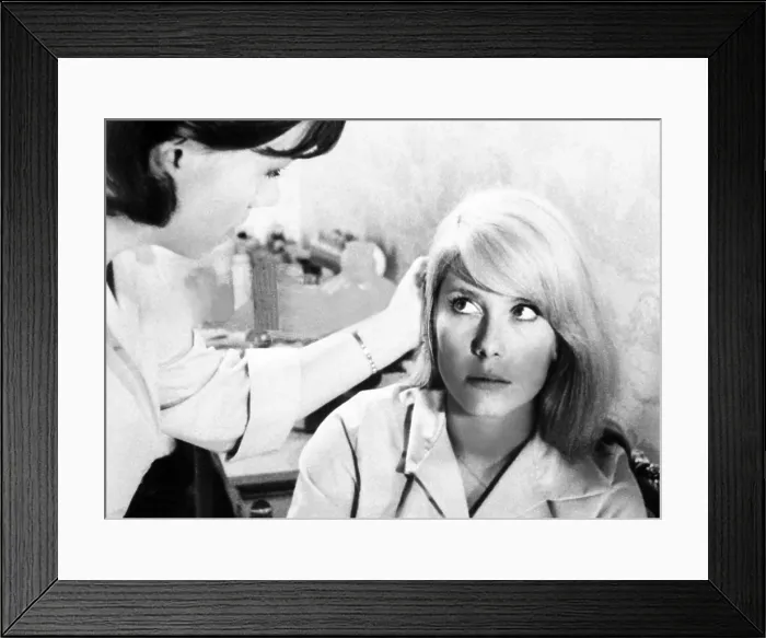 Framed Print : REPULSION, from left: Helen Fraser, Catherine Deneuve, 1965
