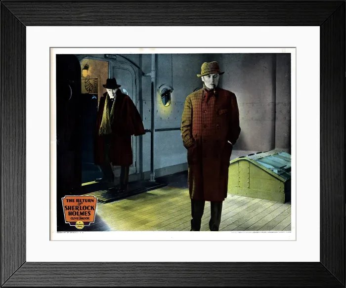 Framed Print : THE RETURN OF SHERLOCK HOLMES, Clive Brook, (right), 1929 Framed Print : THE RETURN OF SHERLOCK HOLMES, Clive Brook, (right), 1929