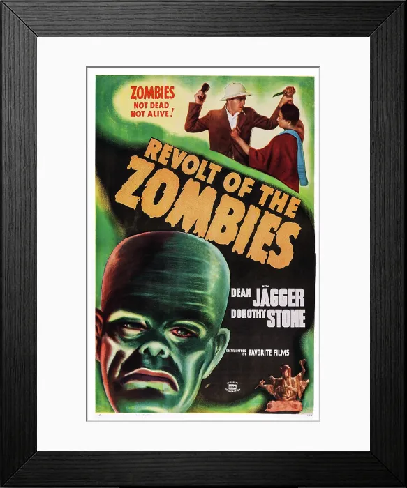 Framed Print : REVOLT OF THE ZOMBIES, US poster art, top left: Dean Jagger, 1936