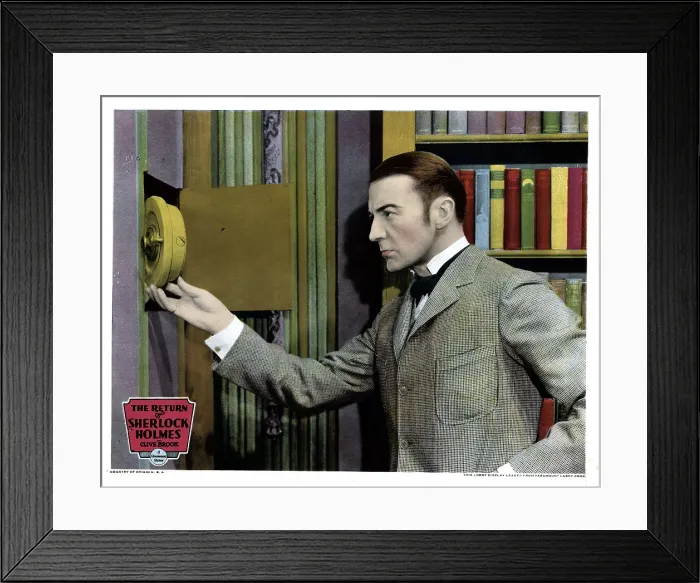 Framed Print : THE RETURN OF SHERLOCK HOLMES, Clive Brook, 1929