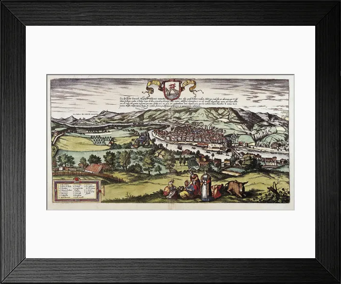Framed Print : HOGENBERG, Franz (1535-1590). Civitatis Orbis Terrarum. 1572-1617. Bilbao (1575) Framed Print : HOGENBERG, Franz (1535-1590). Civitatis Orbis Terrarum. 1572-1617. Bilbao (1575)