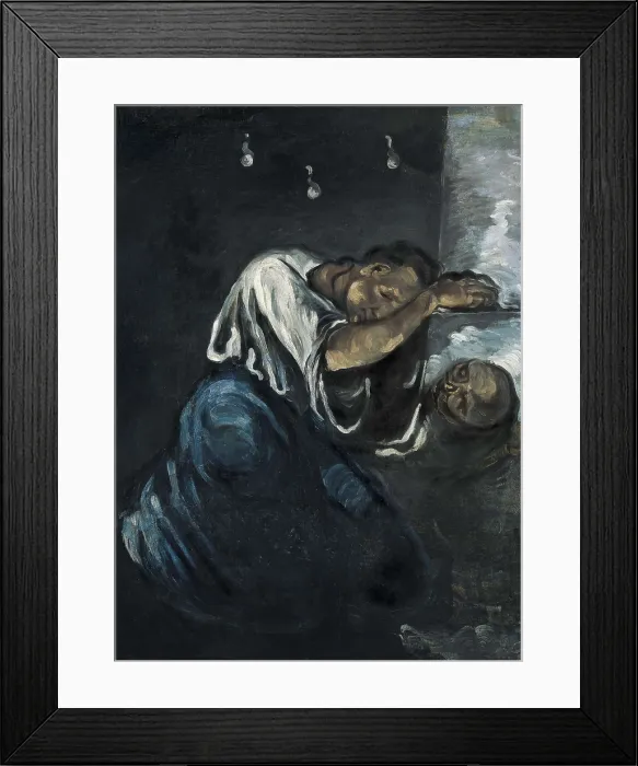 Framed Print : CEZANNE, Paul (1839-1906). The Magdalen, or Sorrow (La Madeleine, or La Douleur). 1869 Framed Print : CEZANNE, Paul (1839-1906). The Magdalen, or Sorrow (La Madeleine, or La Douleur). 1869