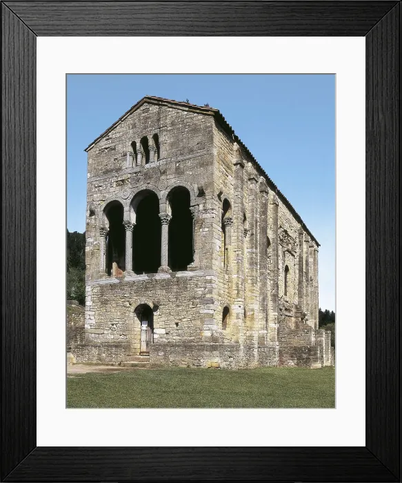 Framed Print : Church of Santa Mara del Naranco. SPAIN. Oviedo. Church of Santa Mara del Naranco. Asturian Pre-Romanesque art. Architecture. AISA / Everett Collection**US SALES ONLY**
