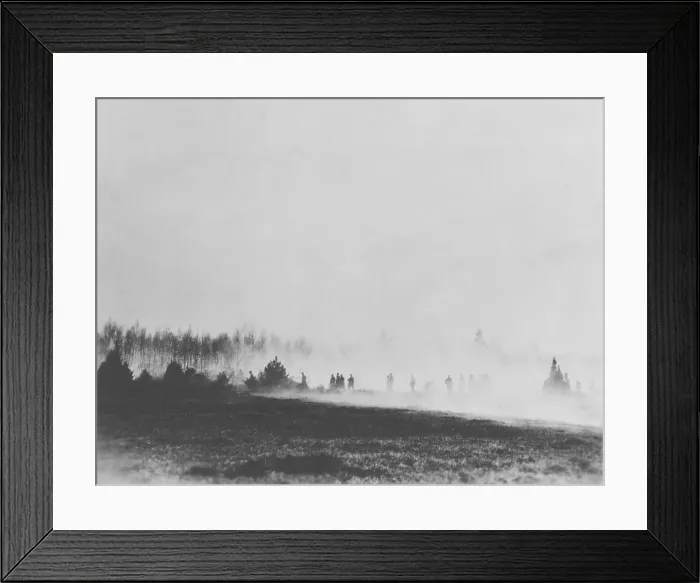 Framed Print : Gas attacks, against the 1st Division, US Army, May 10, 1918 (BSLOC_2016_13_156.jpg )
