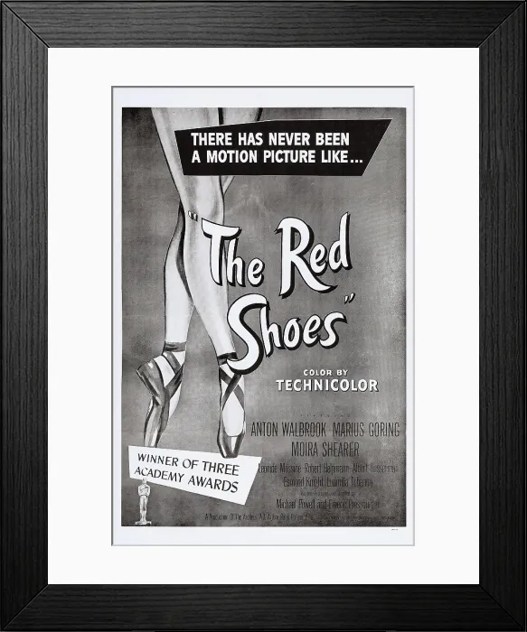 Framed Print : THE RED SHOES, US poster art, 1948 Framed Print : THE RED SHOES, US poster art, 1948