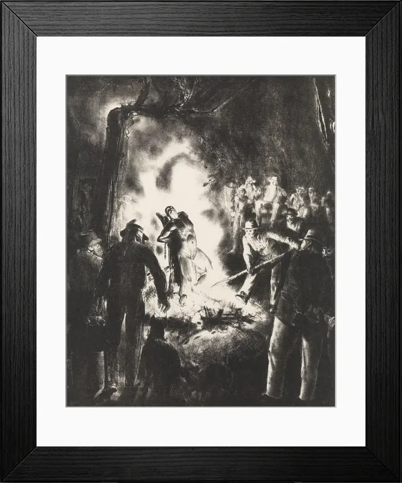 Framed Print : THE LAW IS TOO SLOW, by George Bellows, 1923, American print, lithograph Framed Print : THE LAW IS TOO SLOW, by George Bellows, 1923, American print, lithograph