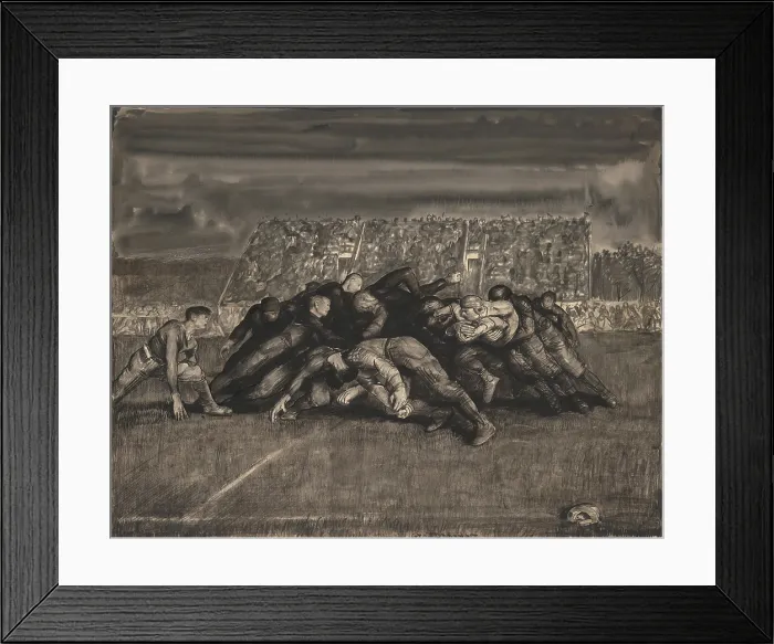 Framed Print : ONE LONG ARM SPINED ANIMAL WITH SIX LEGS, by George Bellows, 1918, American drawing. Charcoal, ink, graphite and lithographic crayon on paper Framed Print : ONE LONG ARM SPINED ANIMAL WITH SIX LEGS, by George Bellows, 1918, American drawing. Charcoal, ink, graphite and lithographic crayon on paper