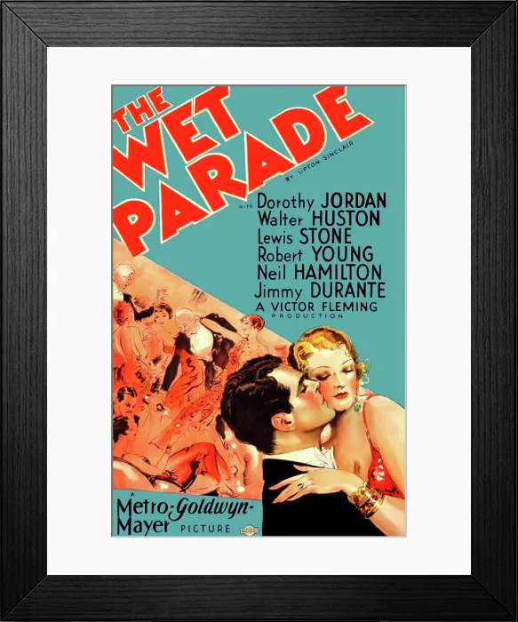 Framed Print : THE WET PARADE, from left on US poster art: Neil Hamilton, Myrna Loy, 1932 Framed Print : THE WET PARADE, from left on US poster art: Neil Hamilton, Myrna Loy, 1932