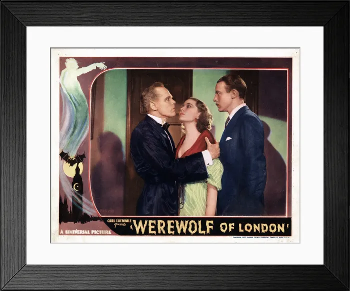 Framed Print : WEREWOLF OF LONDON, from left, Henry Hull, Valerie Hobson, Lester Matthews, 1935 Framed Print : WEREWOLF OF LONDON, from left, Henry Hull, Valerie Hobson, Lester Matthews, 1935