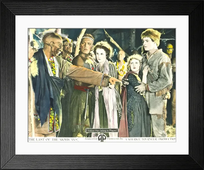 Framed Print : THE LAST OF THE MOHICANS, from left: Theodore Lorch, Harry Lorraine, Barbara Bedford, Lillian Hall, Albert Roscoe, 1920 Framed Print : THE LAST OF THE MOHICANS, from left: Theodore Lorch, Harry Lorraine, Barbara Bedford, Lillian Hall, Albert Roscoe, 1920