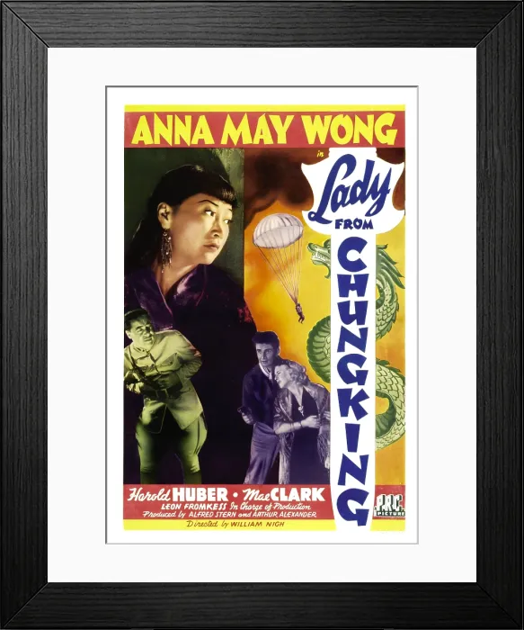 Framed Print : LADY FROM CHUNGKING, top: Anna May Wong, 1942