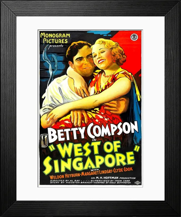Framed Print : WEST OF SINGAPORE, right: Betty Compson, 1933 Framed Print : WEST OF SINGAPORE, right: Betty Compson, 1933