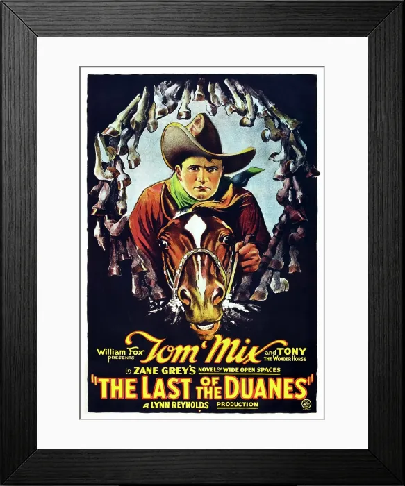 Framed Print : THE LAST OF THE DUANES, Tom Mix with Tony the Wonder Horse, 1924, TM and Copyright 20th Century Fox Film Corp. All rights reserved. / courtesy Everett Collection Framed Print : THE LAST OF THE DUANES, Tom Mix with Tony the Wonder Horse, 1924, TM and Copyright 20th Century Fox Film Corp. All rights reserved. / courtesy Everett Collection