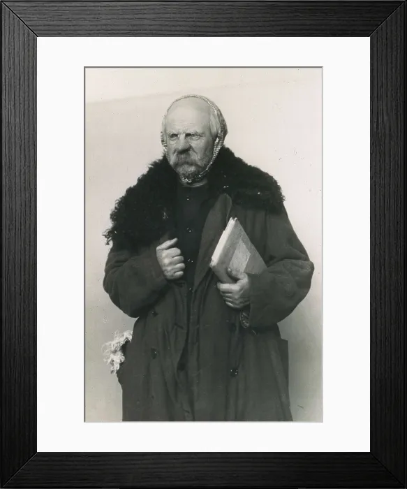Framed Print : CHEJOV, Anton Pavlovich (1860-1904). Actor Popov as Feraponto from the play 'The Three Sisters'. Moscow Art Academic Theatre (1940)