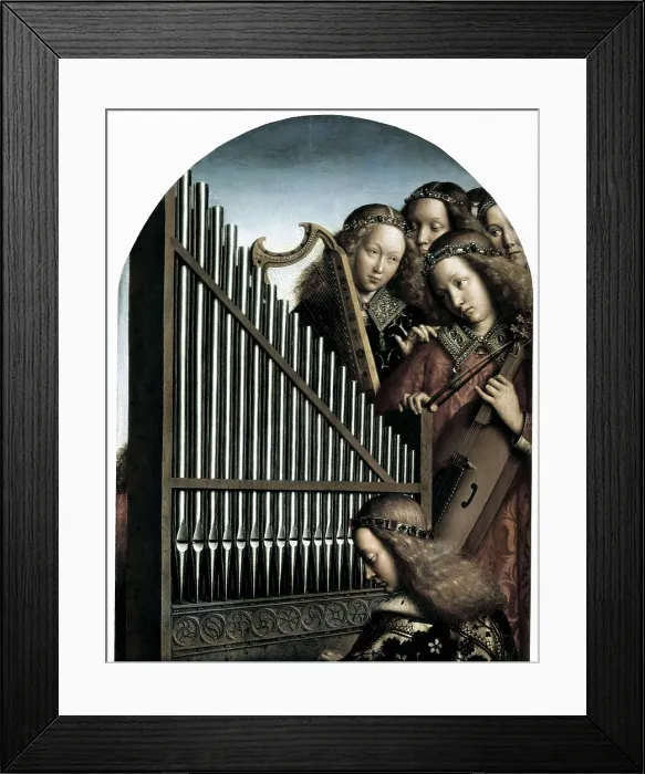 Framed Print : EYCK, Jan van (1390-1441); EYCK, Hubert van (1370-1426). The Ghent Altarpiece or Adoration of the Mystic Lamb. 1425-1432. BELGIUM. Ghent. Saint Bavo Cathedral
