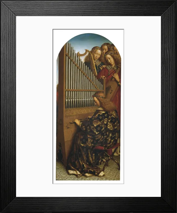 Framed Print : EYCK, Jan van (1390-1441); EYCK, Hubert van (1370-1426). The Ghent Altarpiece or Adoration of the Mystic Lamb. 1425-1432. BELGIUM. Ghent. Saint Bavo Cathedral