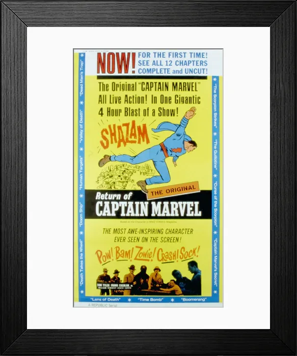 Framed Print : THE ADVENTURES OF CAPTAIN MARVEL, Tom Tyler, (serial), 1941