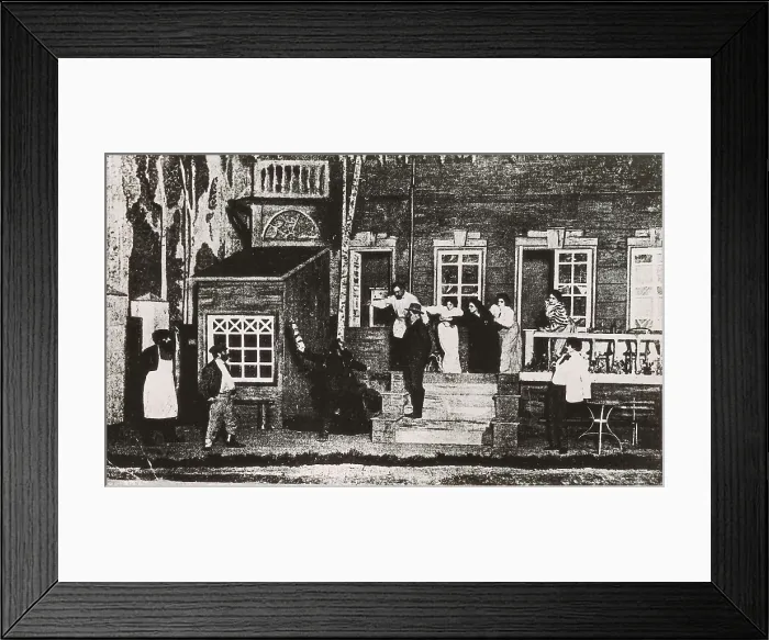 Framed Print : NEMIROVICH-DANCHENKO, Vladimir I. (1859-1943); Stanislavsky, Konstantin Sergeyevich (1863-1938); GORKI, Maksim (1868-1936)