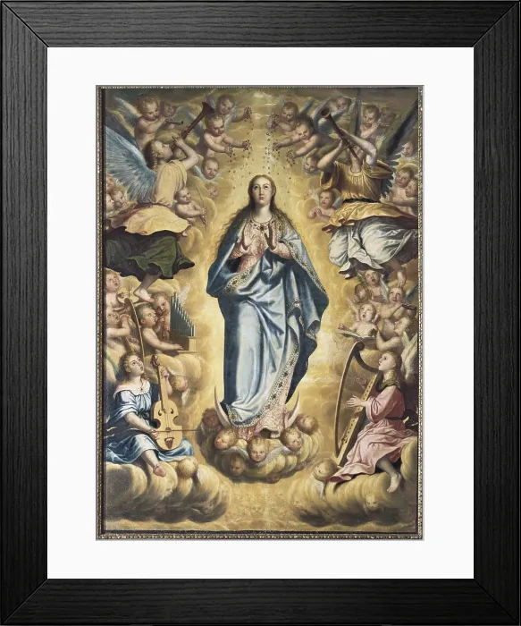 Framed Print : SANCHEZ COTAN, Juan (1561-1627). Assumption of the Virgin. Baroque art. Oil on canvas. SPAIN. Granada. Museums of Fine Arts of Granada. AISA / Everett Collection**US SALES ONLY**
