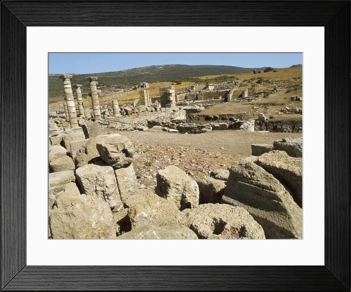 Framed Print : SPAIN. ANDALUSIA. CADIZ. Tarifa. Baelo Claudia. Roman houses (1st-3rd c.). AISA / Everett Collection**US SALES ONLY**