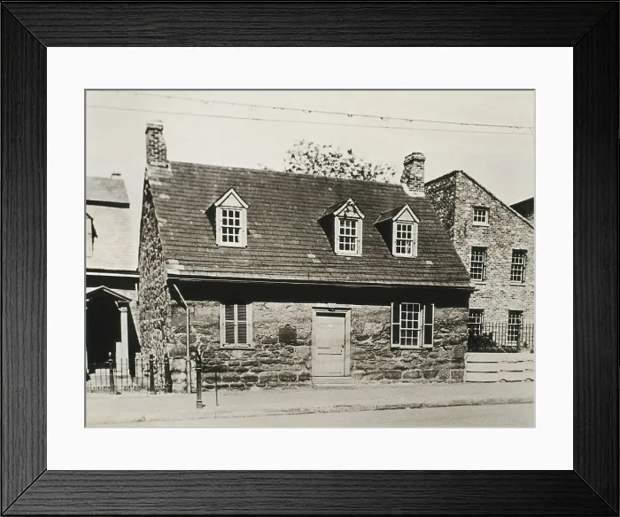 Framed Print : POE, Edgar Allan (1809-1849). Old Stone House (1737), the oldest house in Richmond, nowadays a museum dedicated to Poe. AISA / Everett Collection**US SALES ONLY**