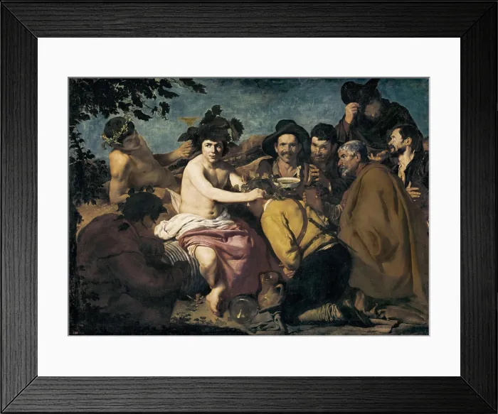 Framed Print : VELAZQUEZ, Diego Rodrguez de Silva (1599-1660). The Triumph of Bacchus or The Drunkards. 1629. Baroque art. Oil on canvas. SPAIN. Madrid. Prado Museum Framed Print : VELAZQUEZ, Diego Rodrguez de Silva (1599-1660). The Triumph of Bacchus or The Drunkards. 1629. Baroque art. Oil on canvas. SPAIN. Madrid. Prado Museum