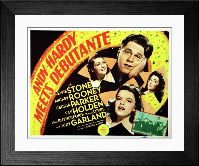 Framed Print : ANDY HARDY MEETS DEBUTANTE, (clockwise), Diana Lewis, Mickey Rooney, Ann Rutherford, Judy Garland, 1940 Framed Print : ANDY HARDY MEETS DEBUTANTE, (clockwise), Diana Lewis, Mickey Rooney, Ann Rutherford, Judy Garland, 1940