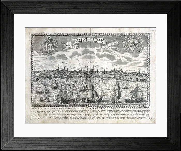 Framed Print : Amsterdam in 16th-17th centuries. Engraving. AISA / Everett Collection**US SALES ONLY** Framed Print : Amsterdam in 16th-17th centuries. Engraving. AISA / Everett Collection**US SALES ONLY**