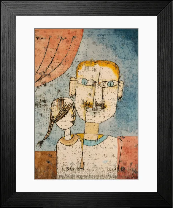 Framed Print : ADAM AND LITTLE EVE, by Paul Klee, 1921, Swiss drawing, watercolor, and ink on paper Framed Print : ADAM AND LITTLE EVE, by Paul Klee, 1921, Swiss drawing, watercolor, and ink on paper